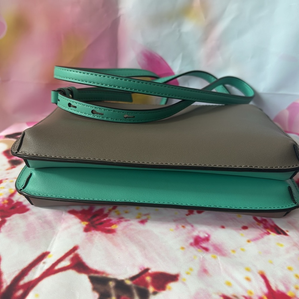 ALEXIS BITTAR - IN MY DREAMS POUCH CROSSBODY - SEA FOAM/TAUPE - Picture 7 of 12